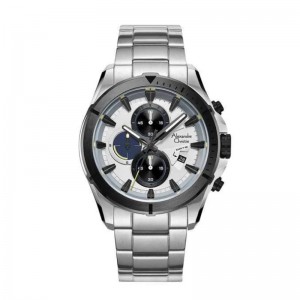 Alexandre Christie AC 6677 Silver White Black Ring MCBTBSL